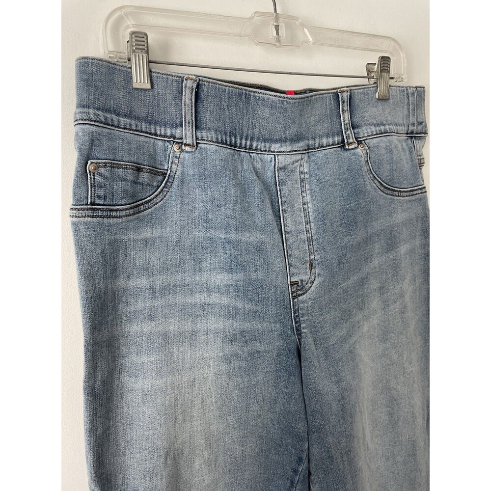 Spanx Jeans Jegging size 1X Light Blue Denim Stretch Pull-on Compression easy - Picture 2 of 8
